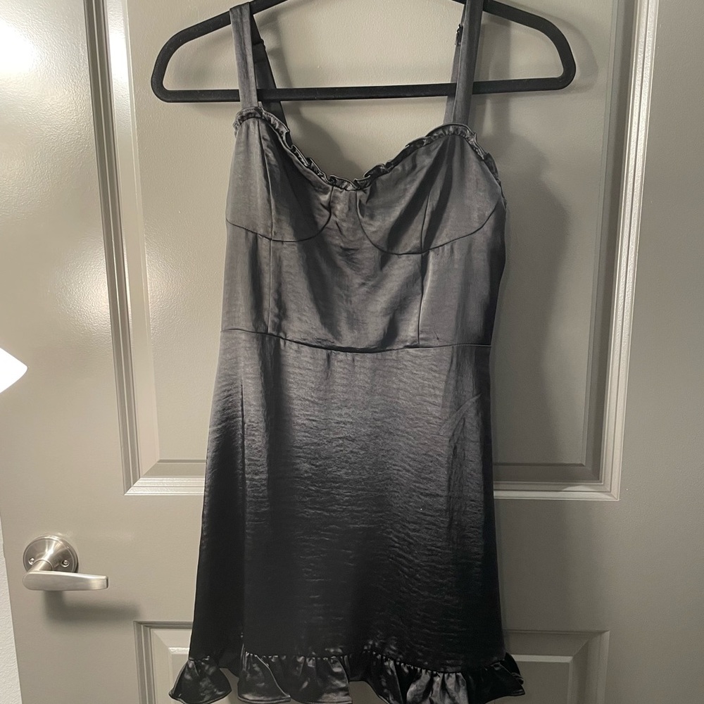 Audrey 3+1 black silk dress